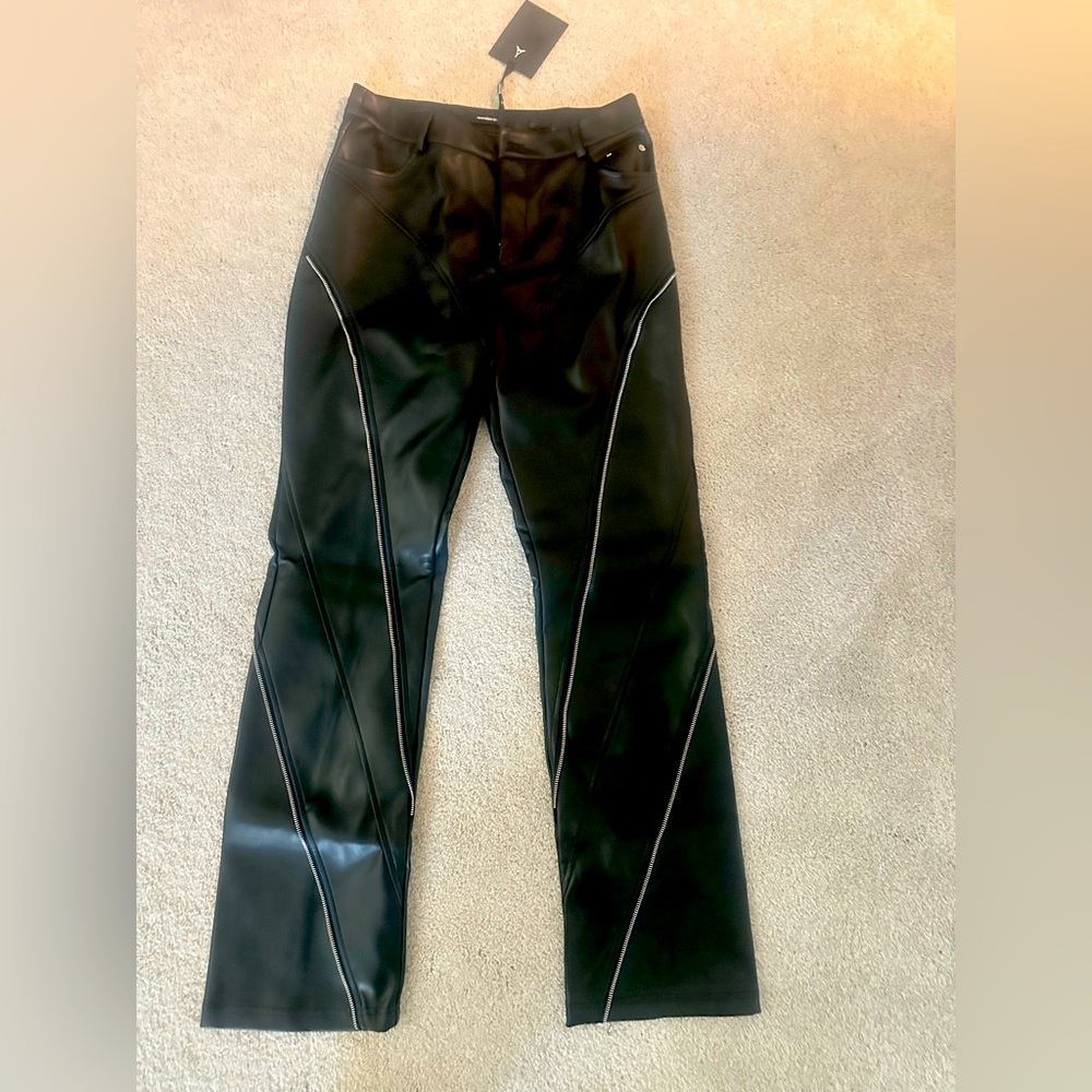 Vegan leather pants